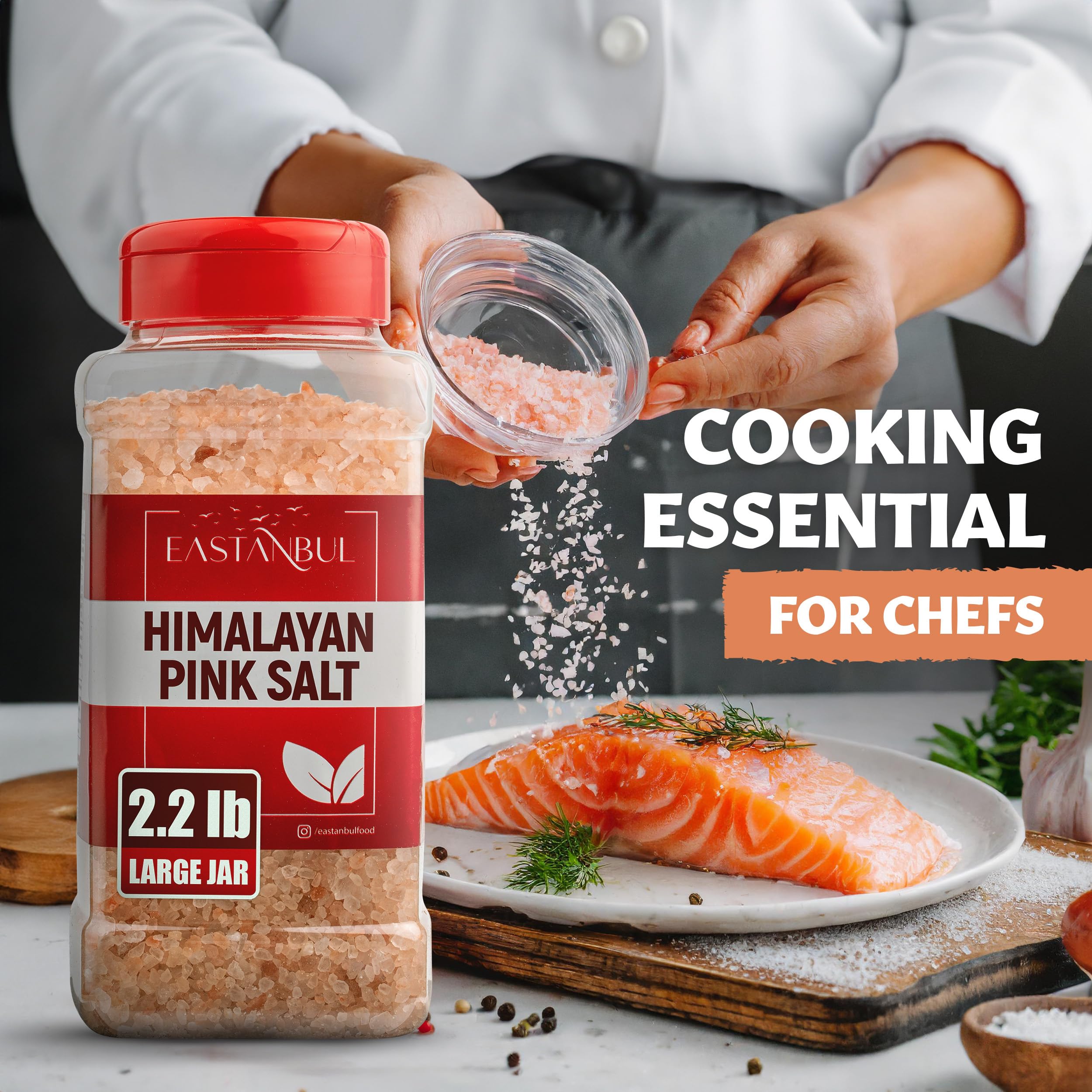 Finish dishes with Eastanbul pink salt for vibrant color and mineral notes.