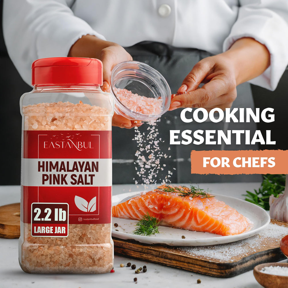 Finish dishes with Eastanbul pink salt for vibrant color and mineral notes.