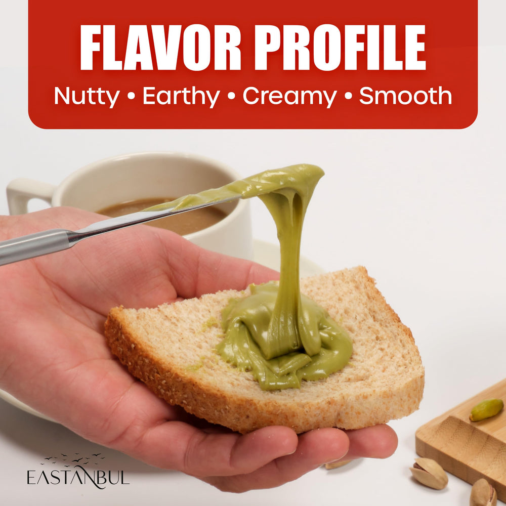 Eastanbul Pistachio Cream ingredients and allergen notice.