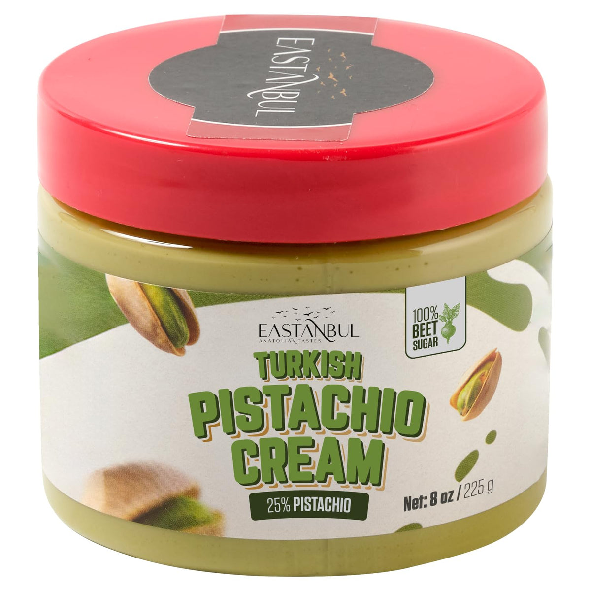 Eastanbul Pistachio Cream jar: silky texture ideal for desserts