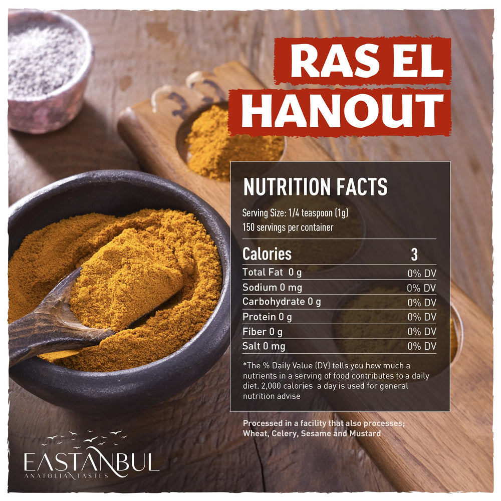 Eastanbul Ras El Hanout sealed bottle preserves bold North African flavors.