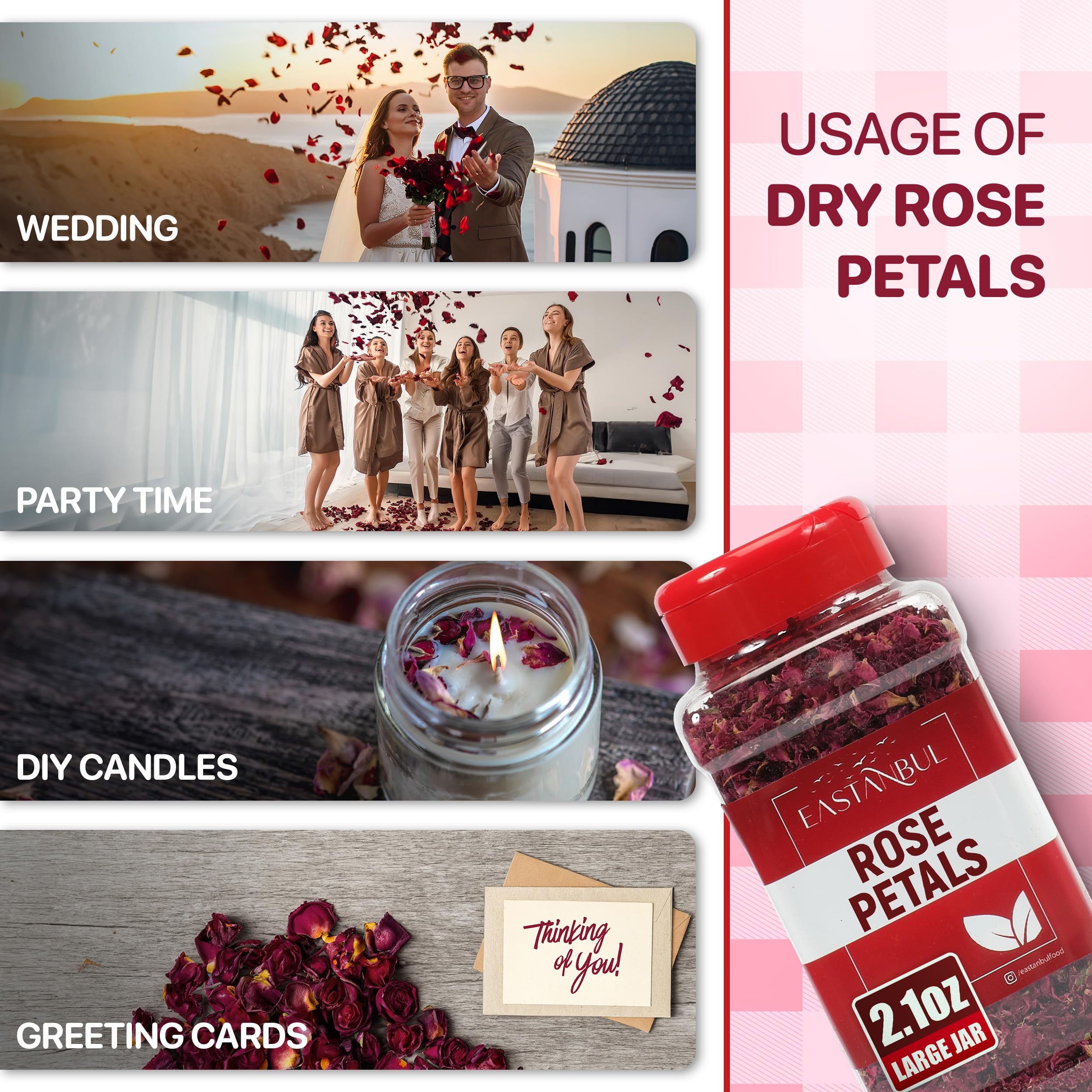 Eastanbul rose petals bath aroma creates a relaxing spa-like moment.