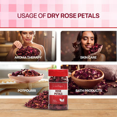 Eastanbul rose petals for bath provide soothing, floral ambiance.