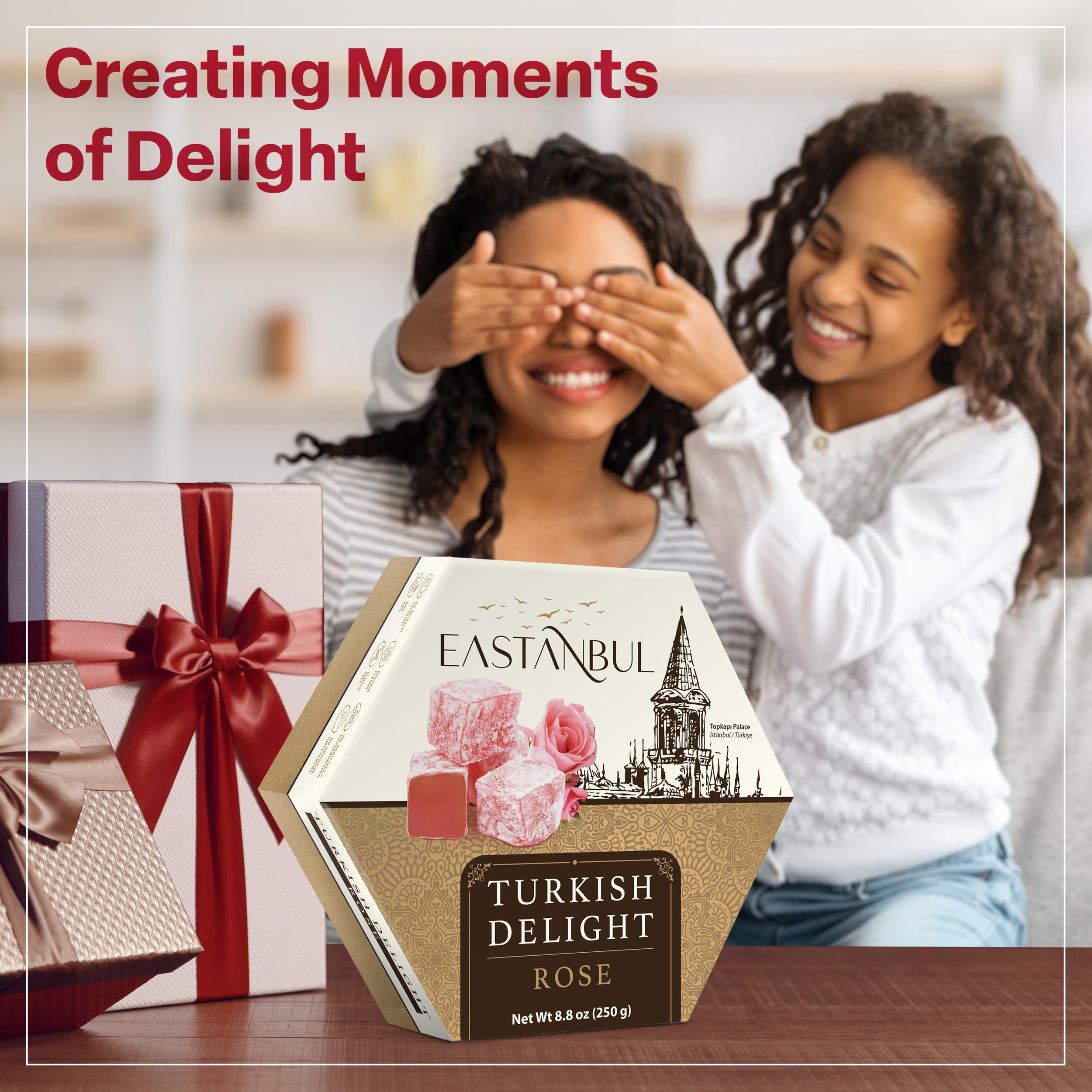 After-dinner treat: Eastanbul Turkish Delight with a warm beverage.
