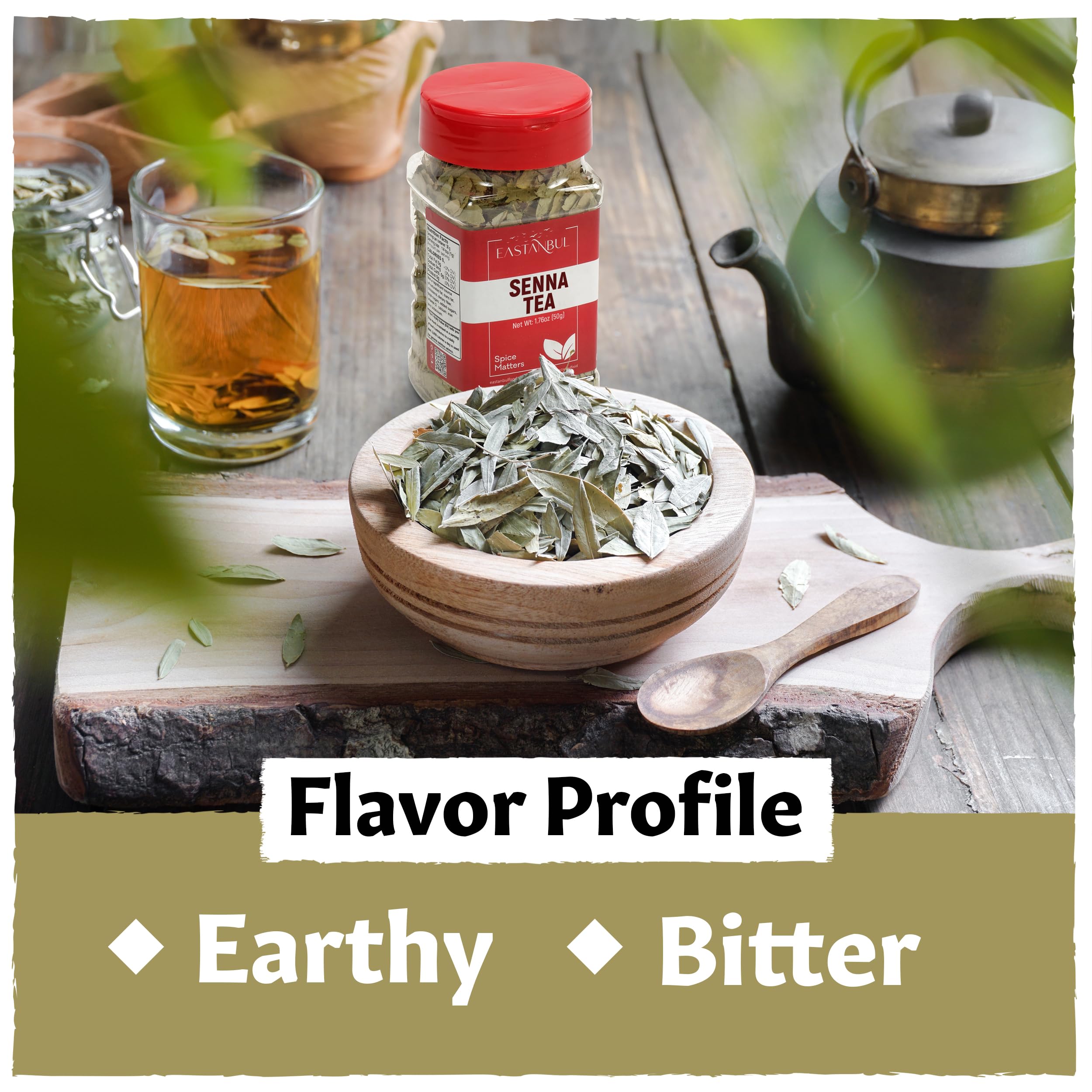 Chilled glass of Eastanbul Senna Tea for a refreshing iced option
