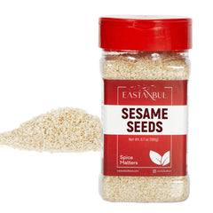 Eastanbul sesame seeds bottle top view for quick, easy flavoring
