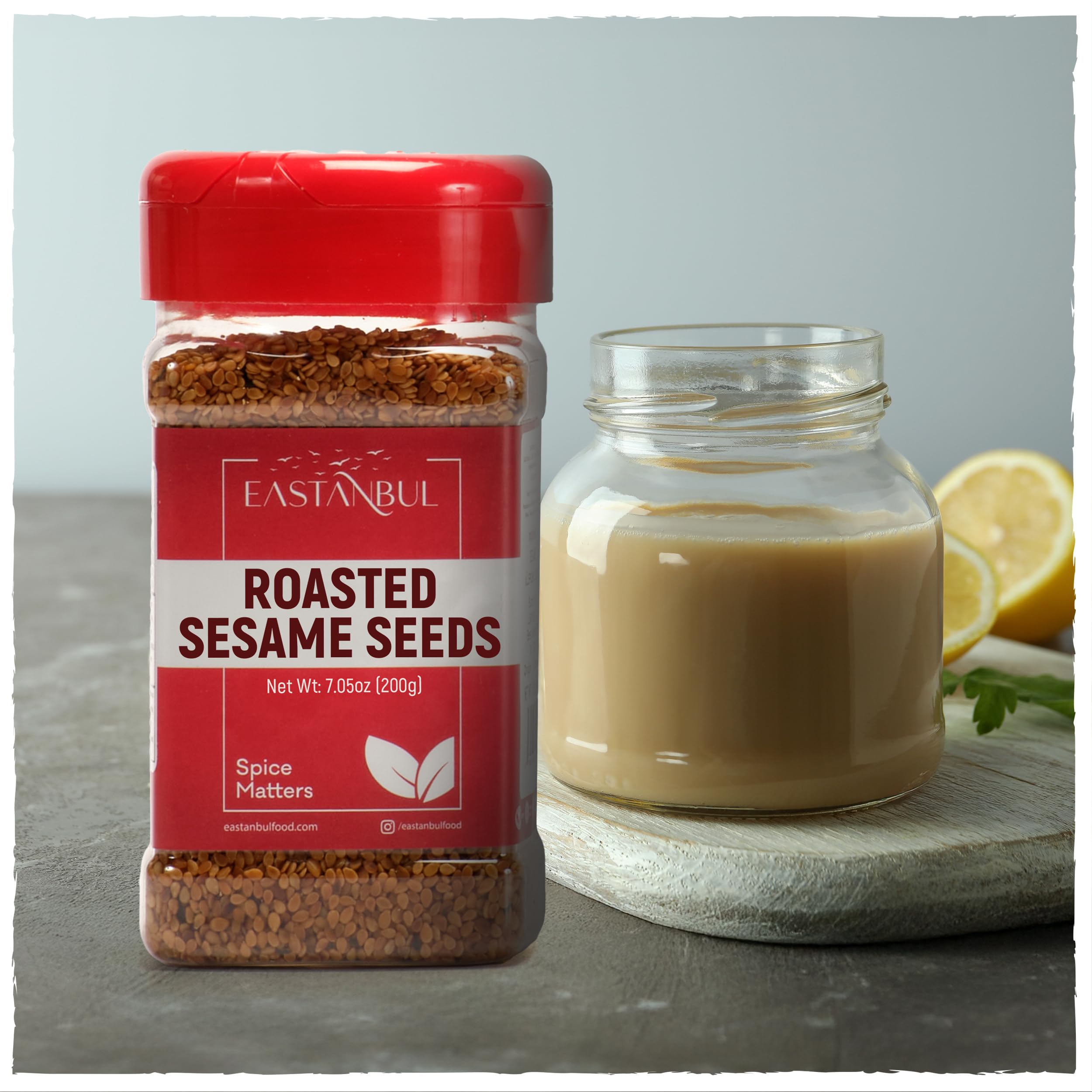 Eastanbul sesame seeds adding crunch to a fresh salad.