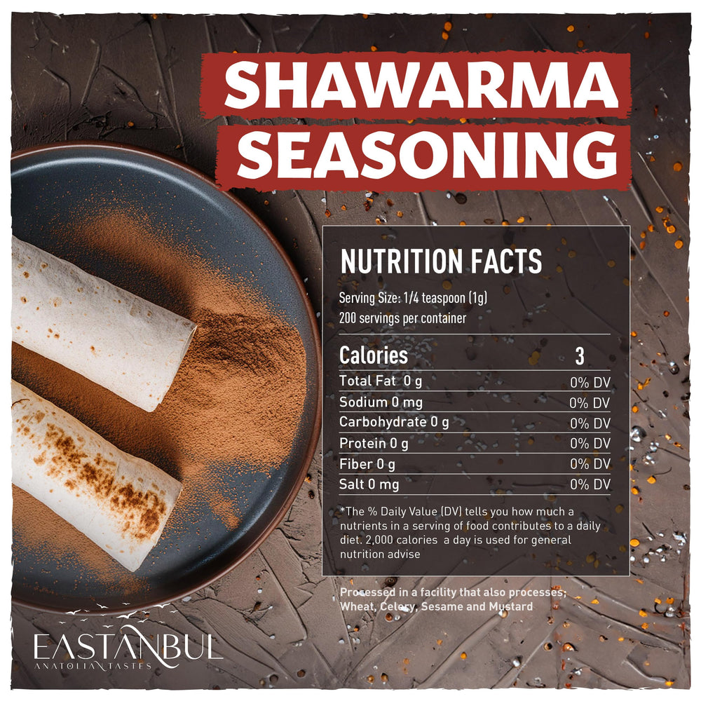 Eastanbul shawarma spice close up with rich paprika and garlic.
