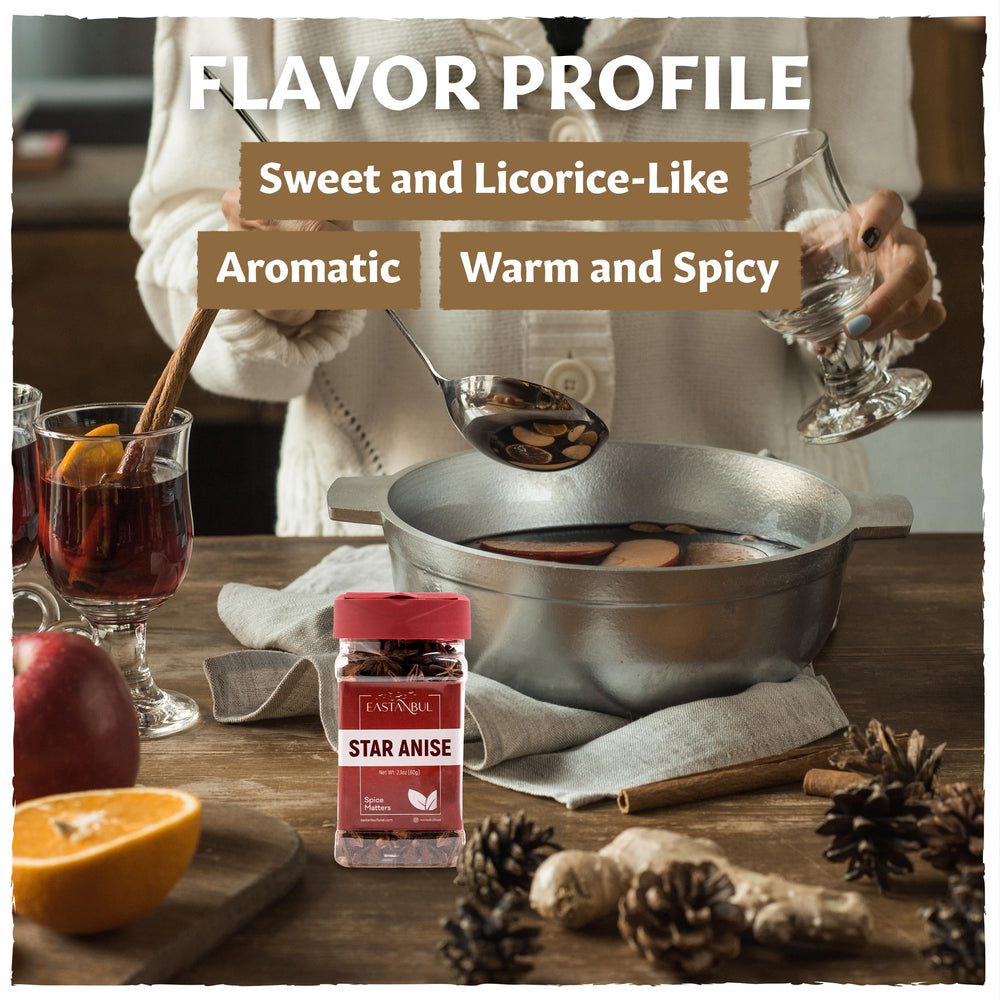 Eastanbul star anise in tea brew enhancing flavor and aroma
