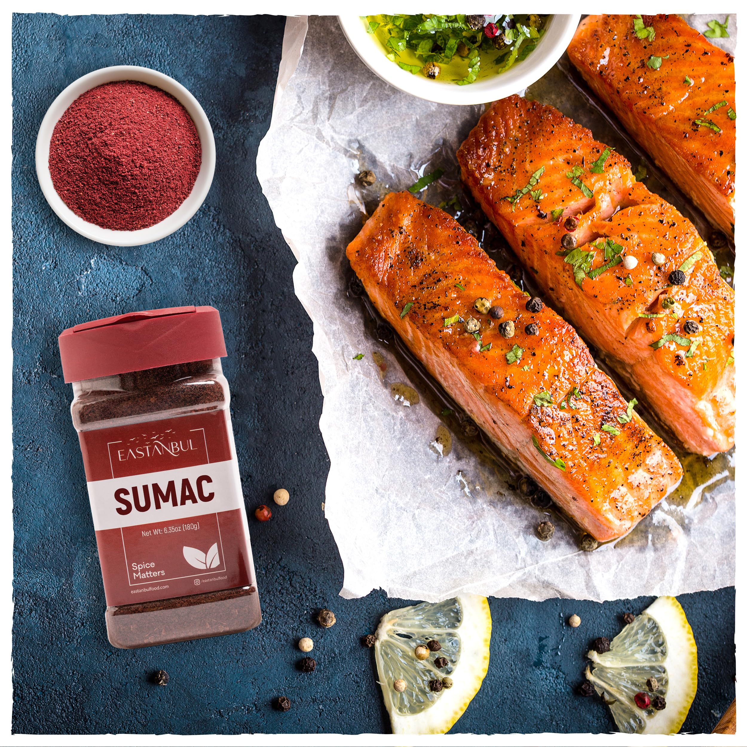Eastanbul sumac on chicken or fish for bright, tangy accents.
