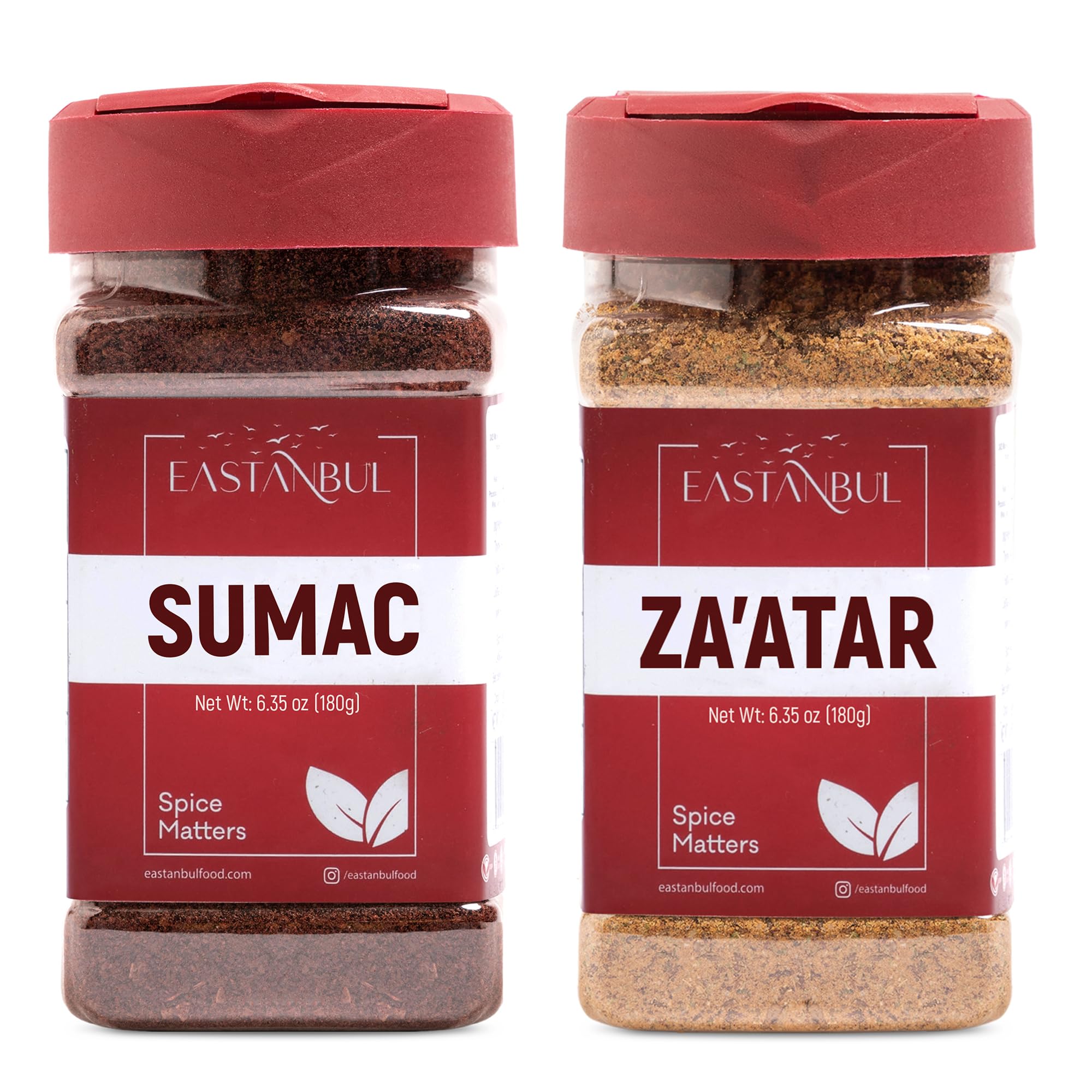 Eastanbul sumac spice bottle highlighting tangy flavor for salads and dips.