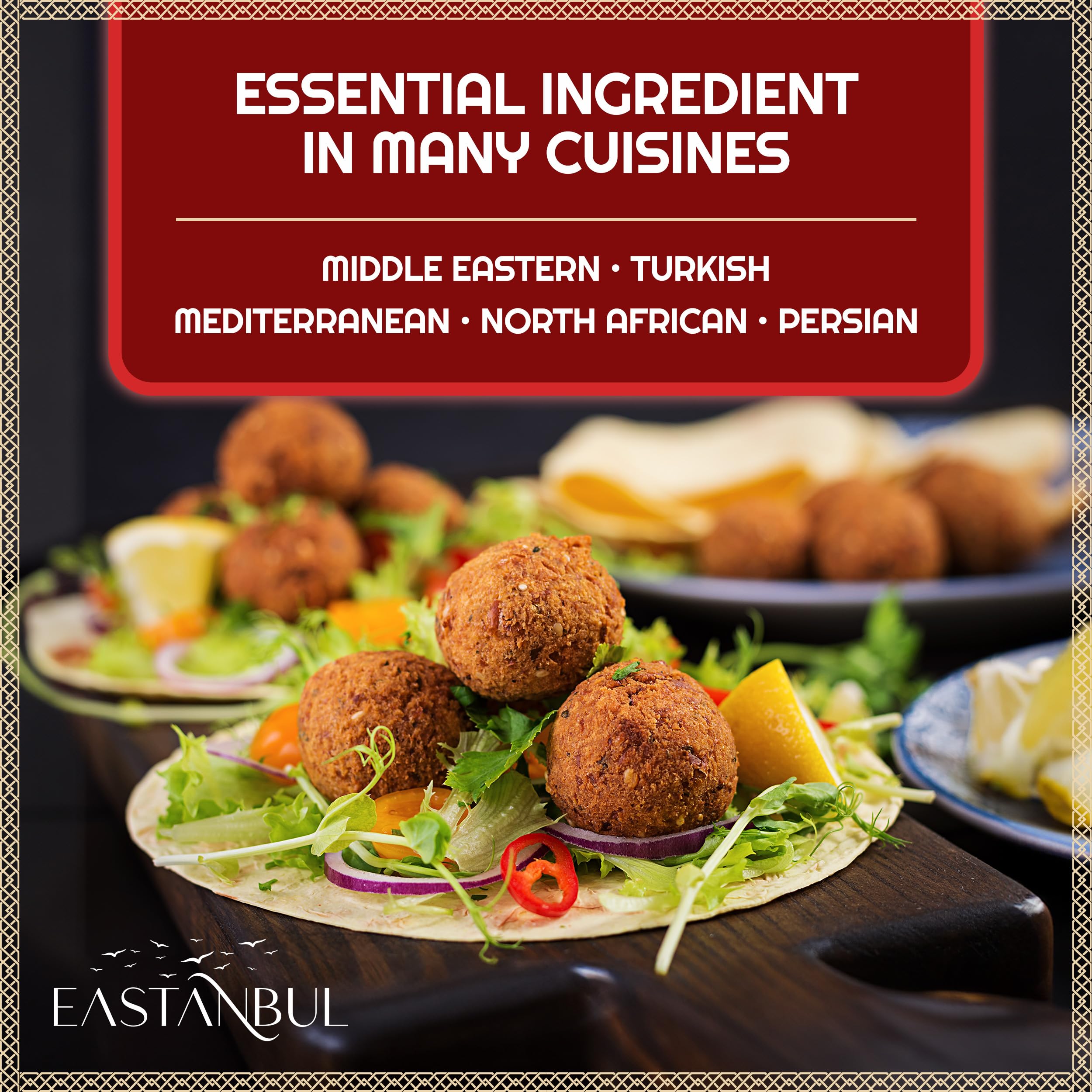 Eastanbul Tahini vegan-friendly label signals plant-based cooking compatibility.