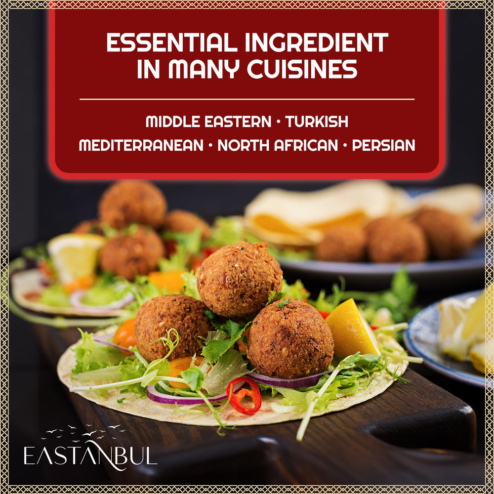 Eastanbul Tahini vegan-friendly label signals plant-based cooking compatibility.