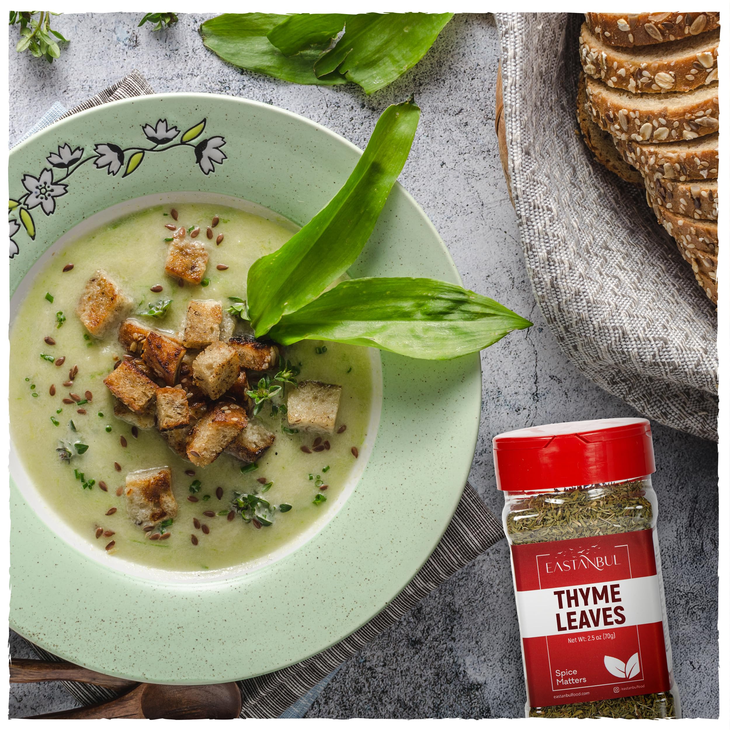 Eastanbul thyme on kitchen shelf invites easy culinary exploration.