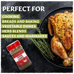 Eastanbul thyme leaves closeup highlights savory notes and minty warmth.