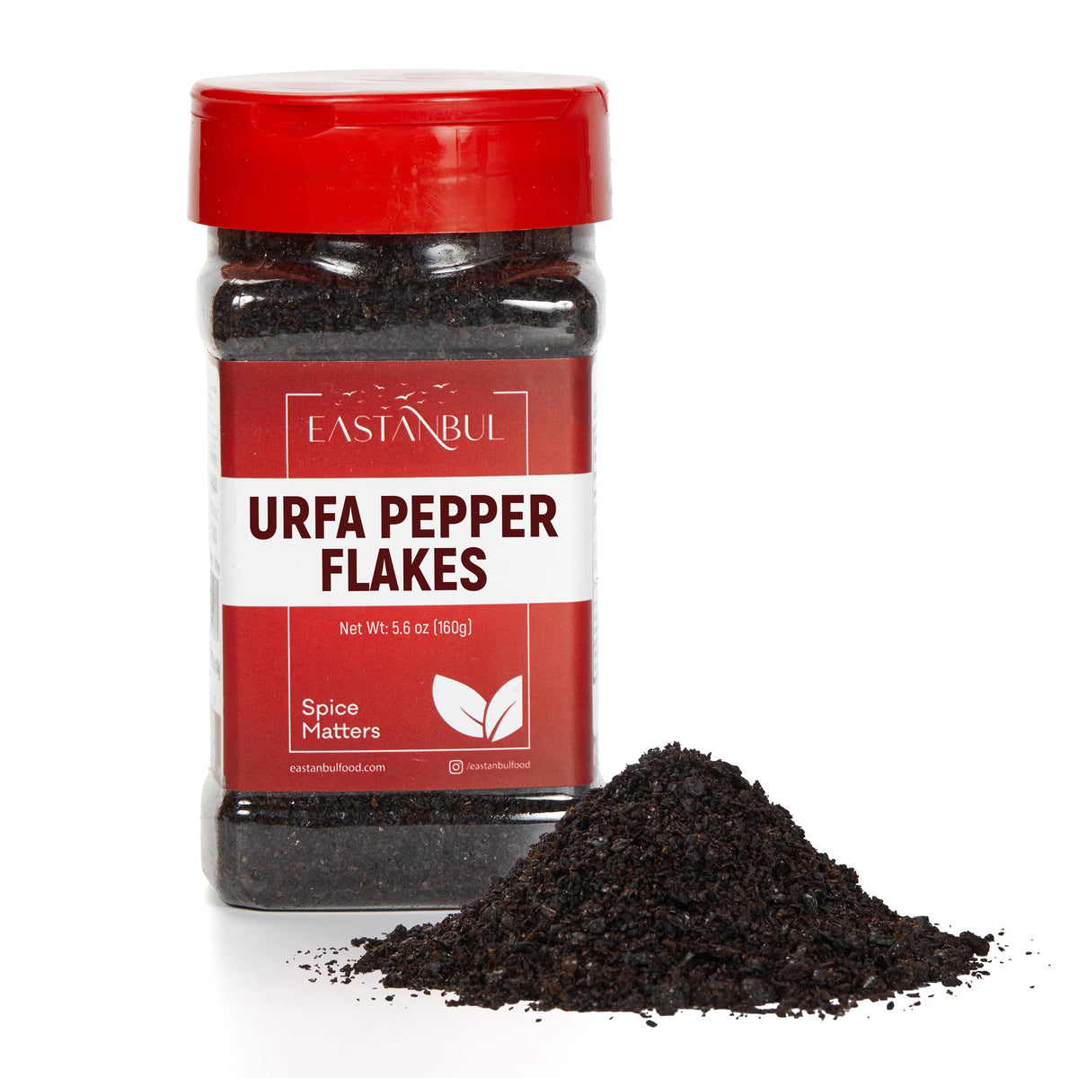 Eastanbul Urfa Biber bottle front, authentic Turkish pepper for rich flavor