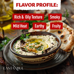 Eastanbul Urfa Biber roasted flakes showing deep color