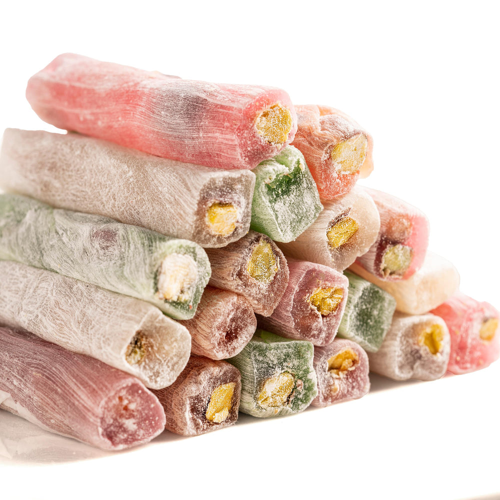 Eastanbul Wick Lokum pistachio apple — vegan Turkish delight, ideal snack with tea.