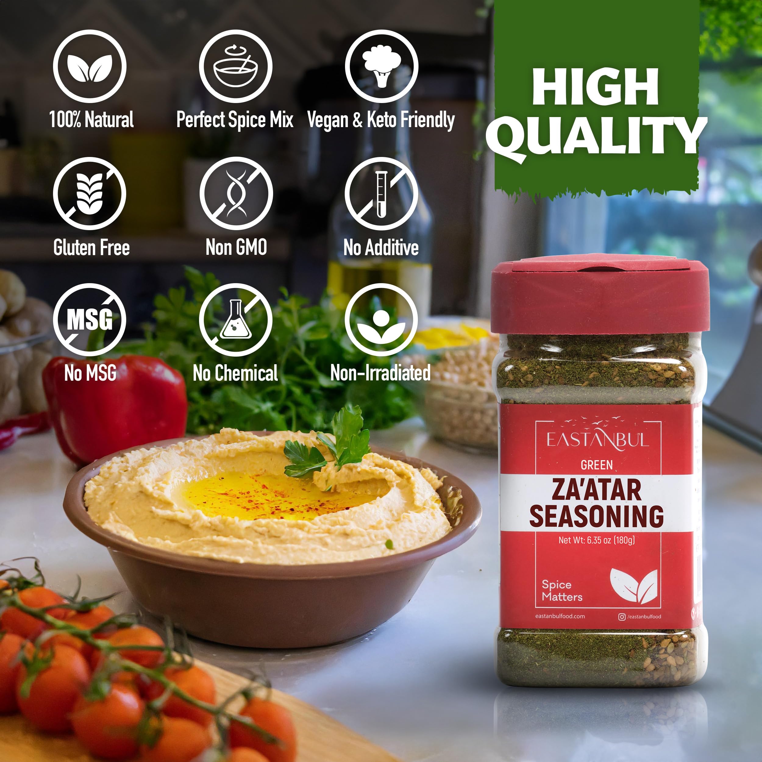 Eastanbul Zaatar Seasoning chicken dish gains aromatic Mediterranean depth.