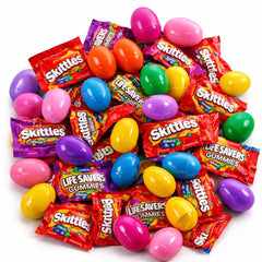 Easter pre-filled egg gummies 25-count pack for festive egg hunts