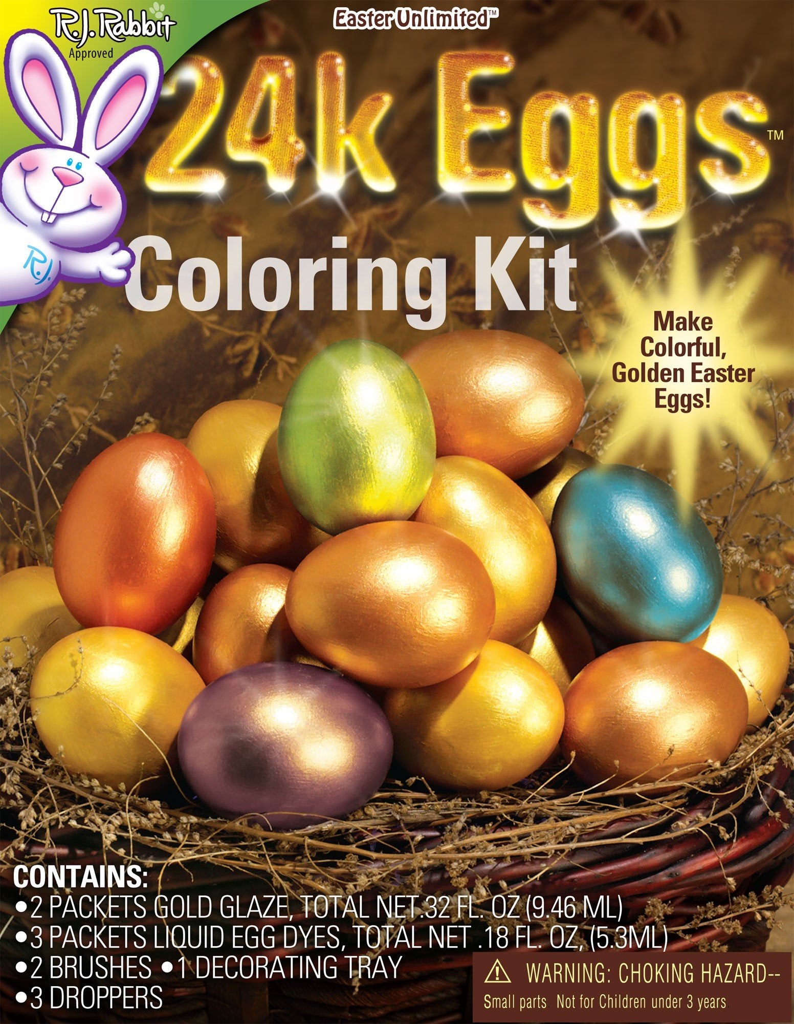 Easter Unlimited 5 egg coloring tablets provide rich pigments for vibrant egg colors