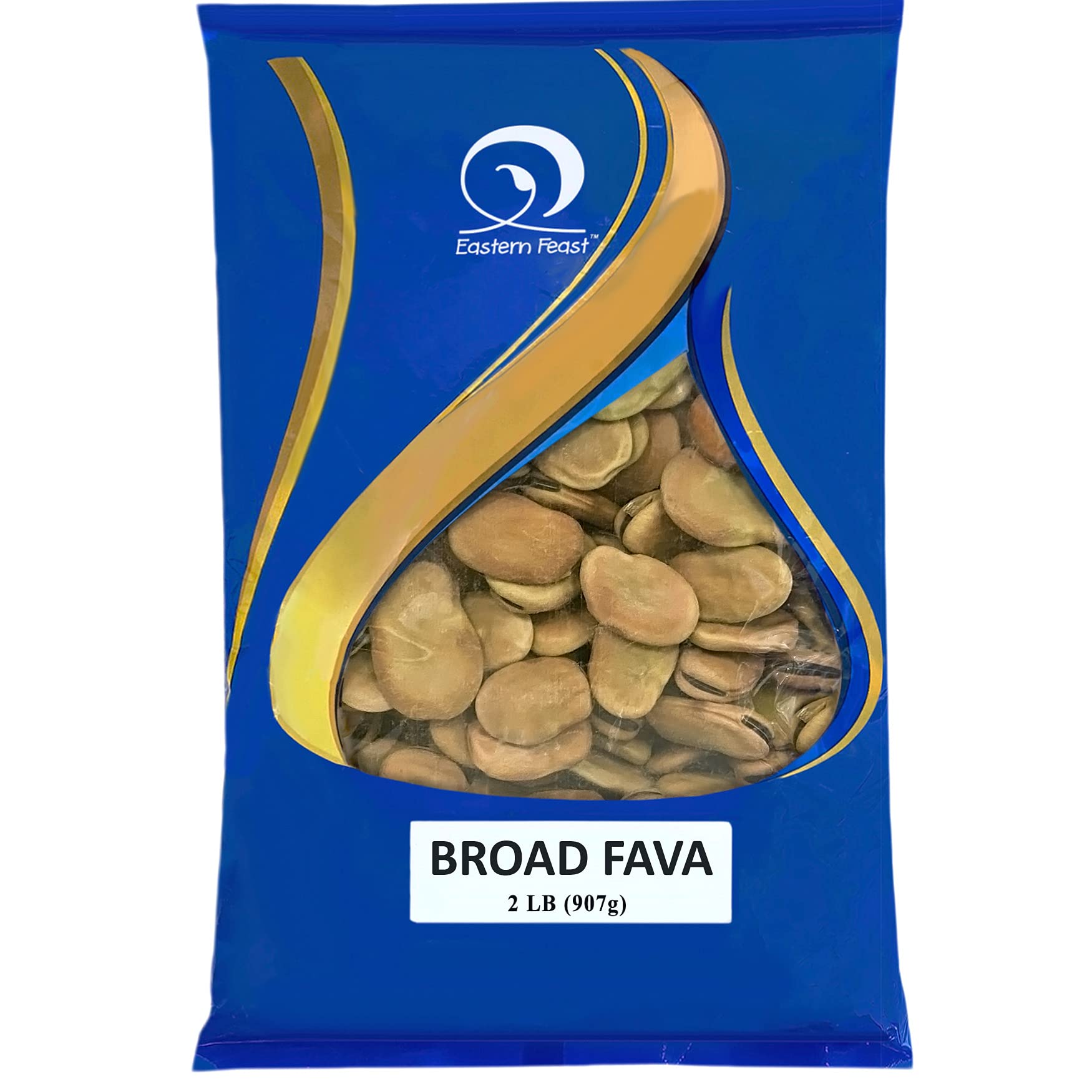 Eastern Feast broad fava beans packshot, 32 oz, ready for hearty vegan meals.