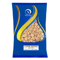 Eastern Feast lupini beans in a medium pack ready for soaking and snacking
