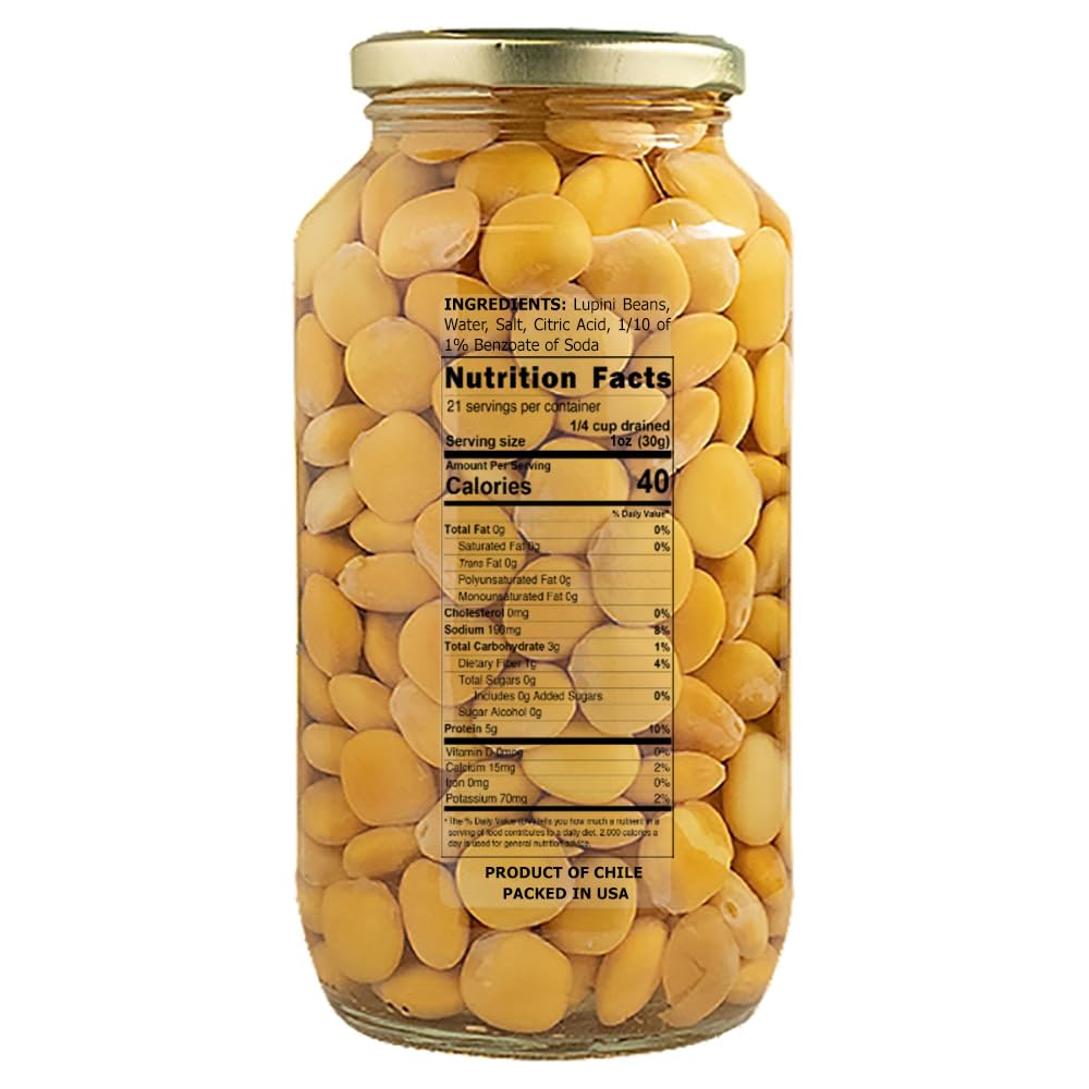 Eastern Feast lupini beans ready to eat, ideal for salads and antipasti plates