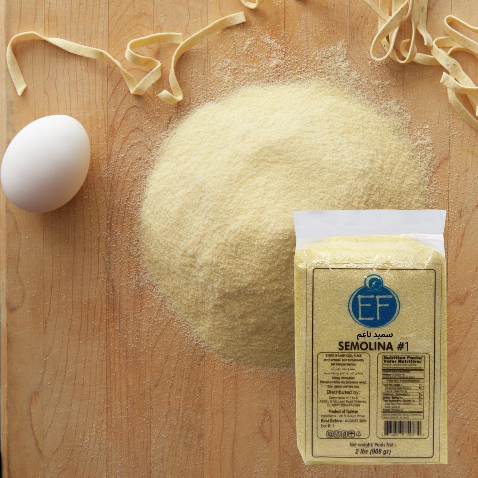 Eastern Feast Semolina No.1 golden color ideal for pasta and bread