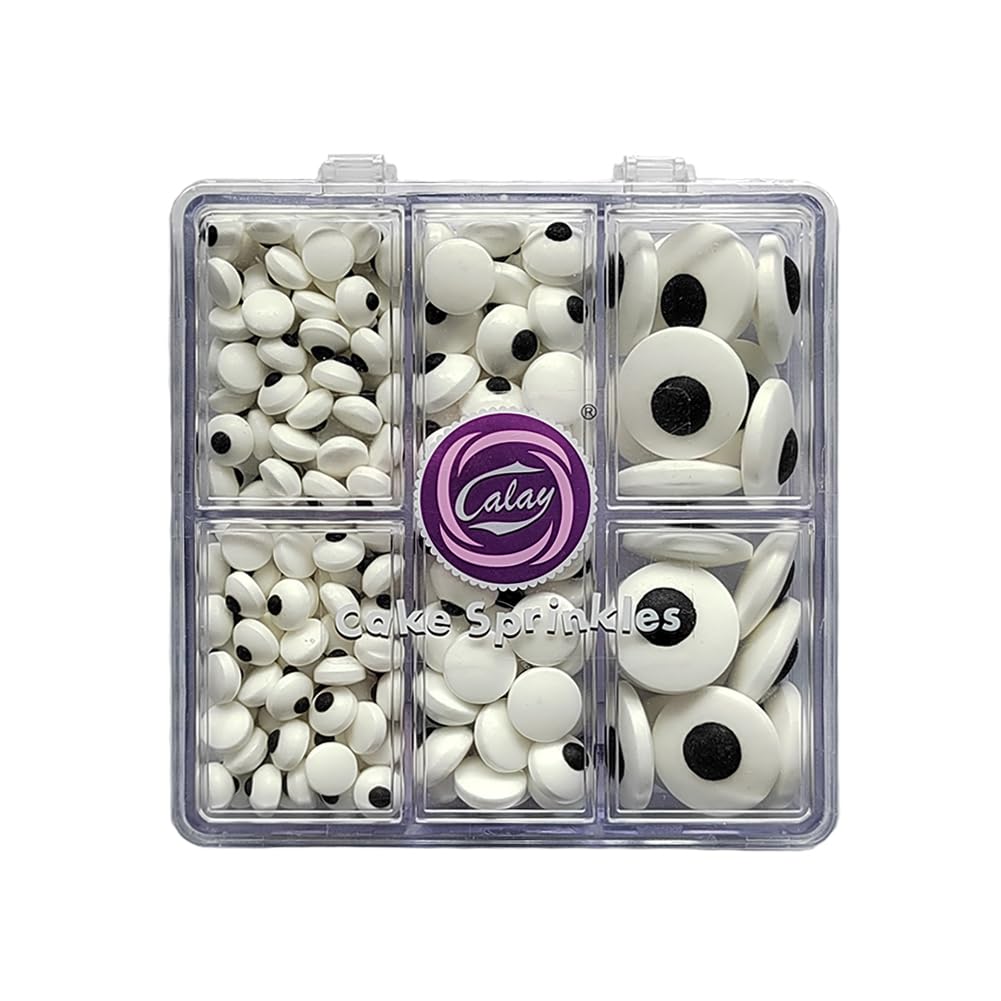 Eastron Candy Eyes mini 7mm for detailed cake toppings and cute cookies.