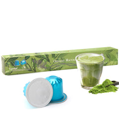 Eastsign USDA Organic matcha pod in original pack ready for brew