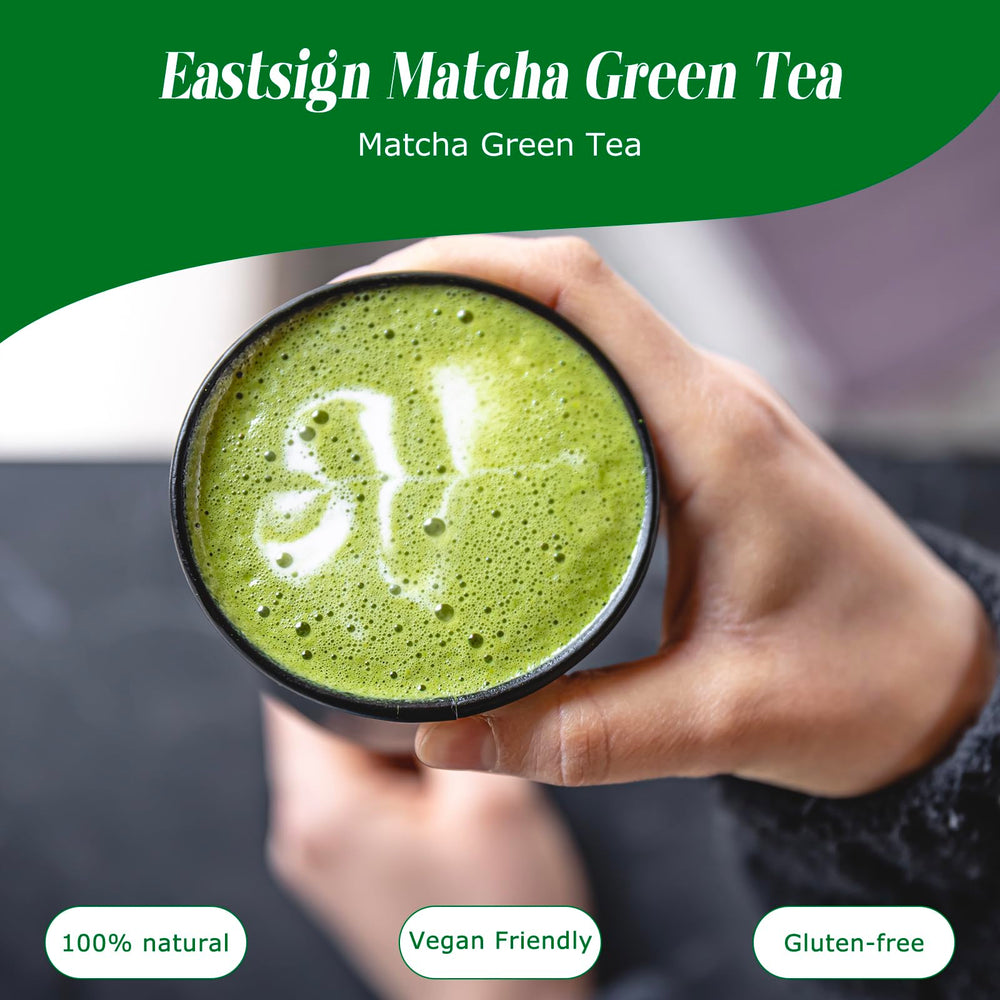 Eastsign Sweetened Matcha Latte Pod ready to brew in Nespresso Original machine.