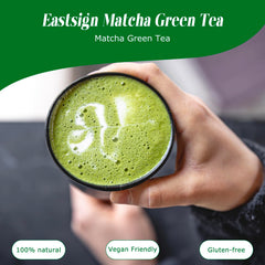 Eastsign Sweetened Matcha Latte Pod ready to brew in Nespresso Original machine.