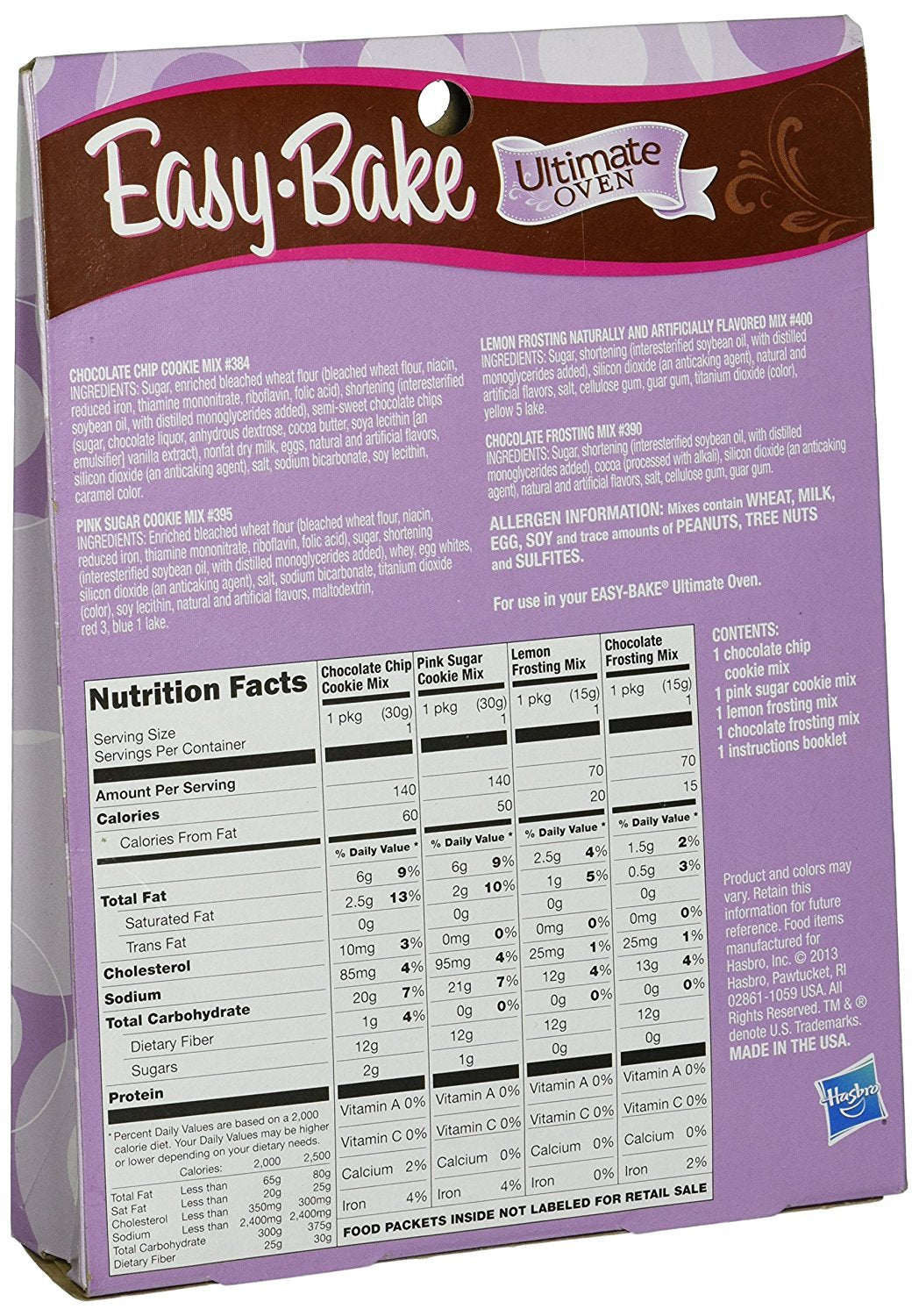 Easy Bake 5000 lemon frosting mix adds bright flavor for topping cookies.