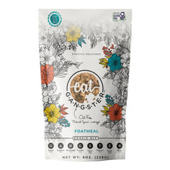 Eat G.A.N.G.S.T.E.R. Foatmeal Cookie Mix packaging highlights grain-free ingredients for paleo-friendly baking.