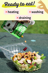 Steamed edamame and chickpeas from Eat More Beans