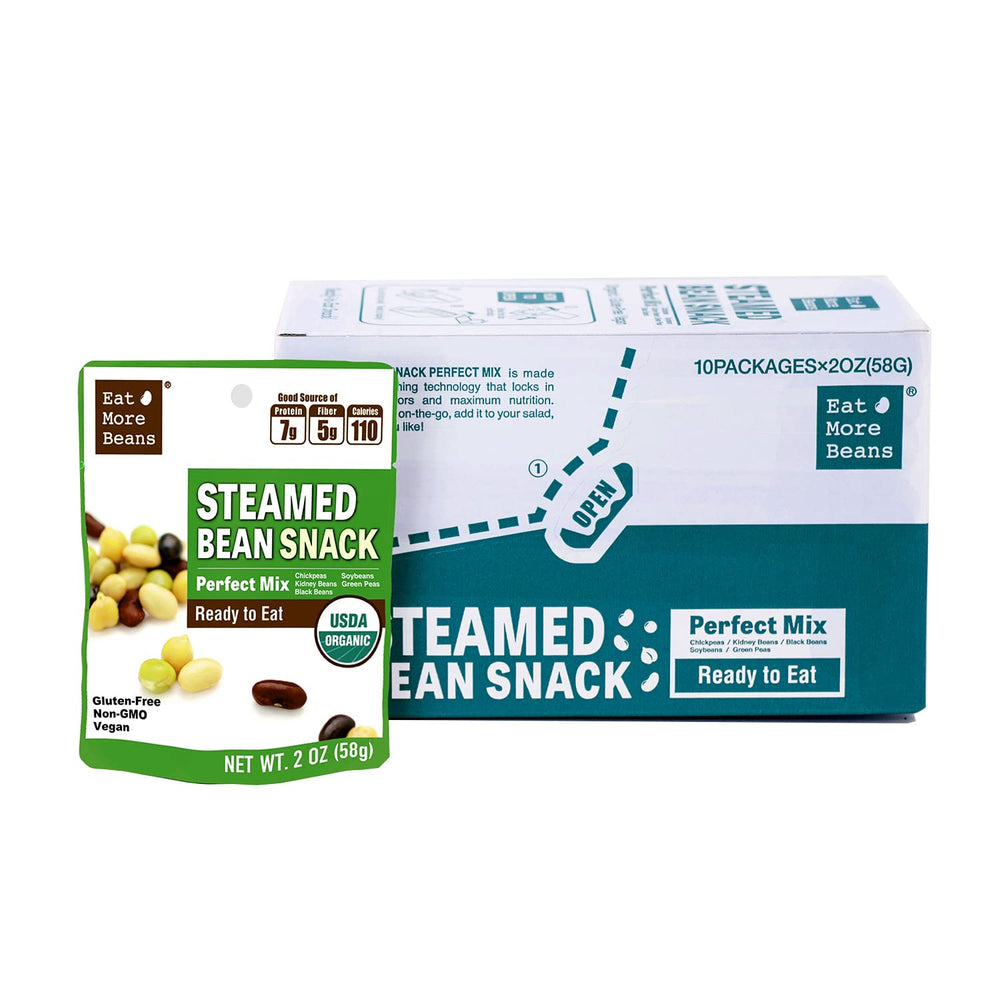 Eat More Beans steamed process close-up, flavor and nutrient retention highlighted.