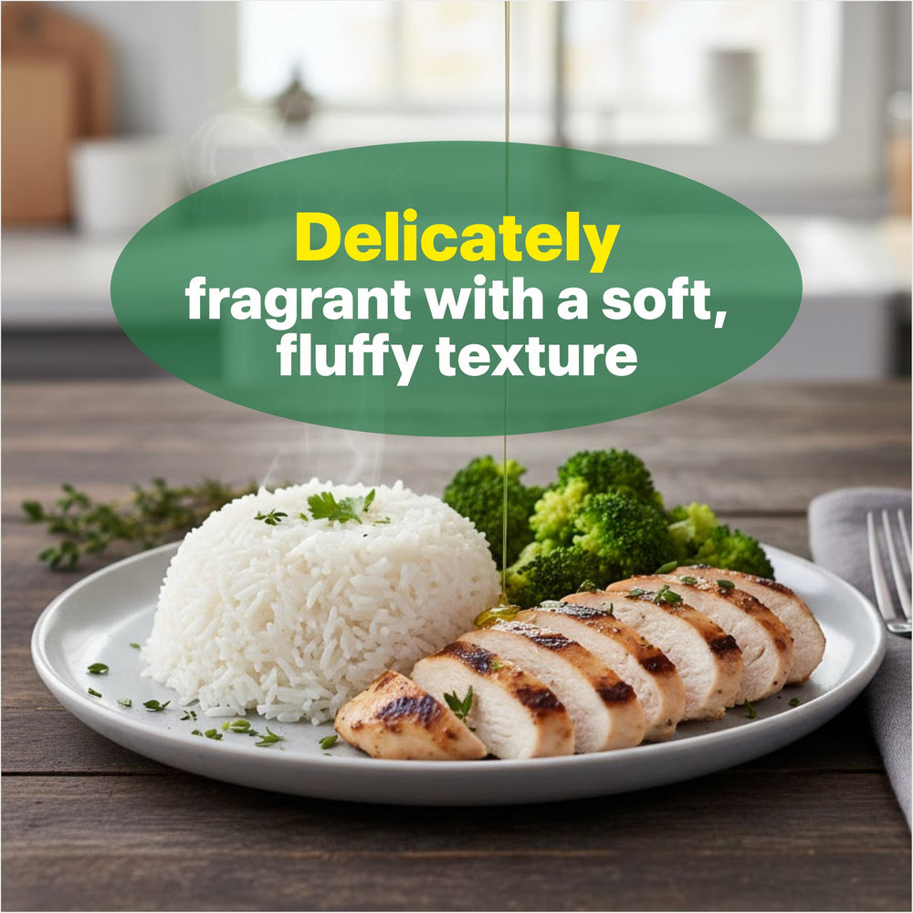 Five non-GMO ingredients keep Eat Regal rice simple and clean.