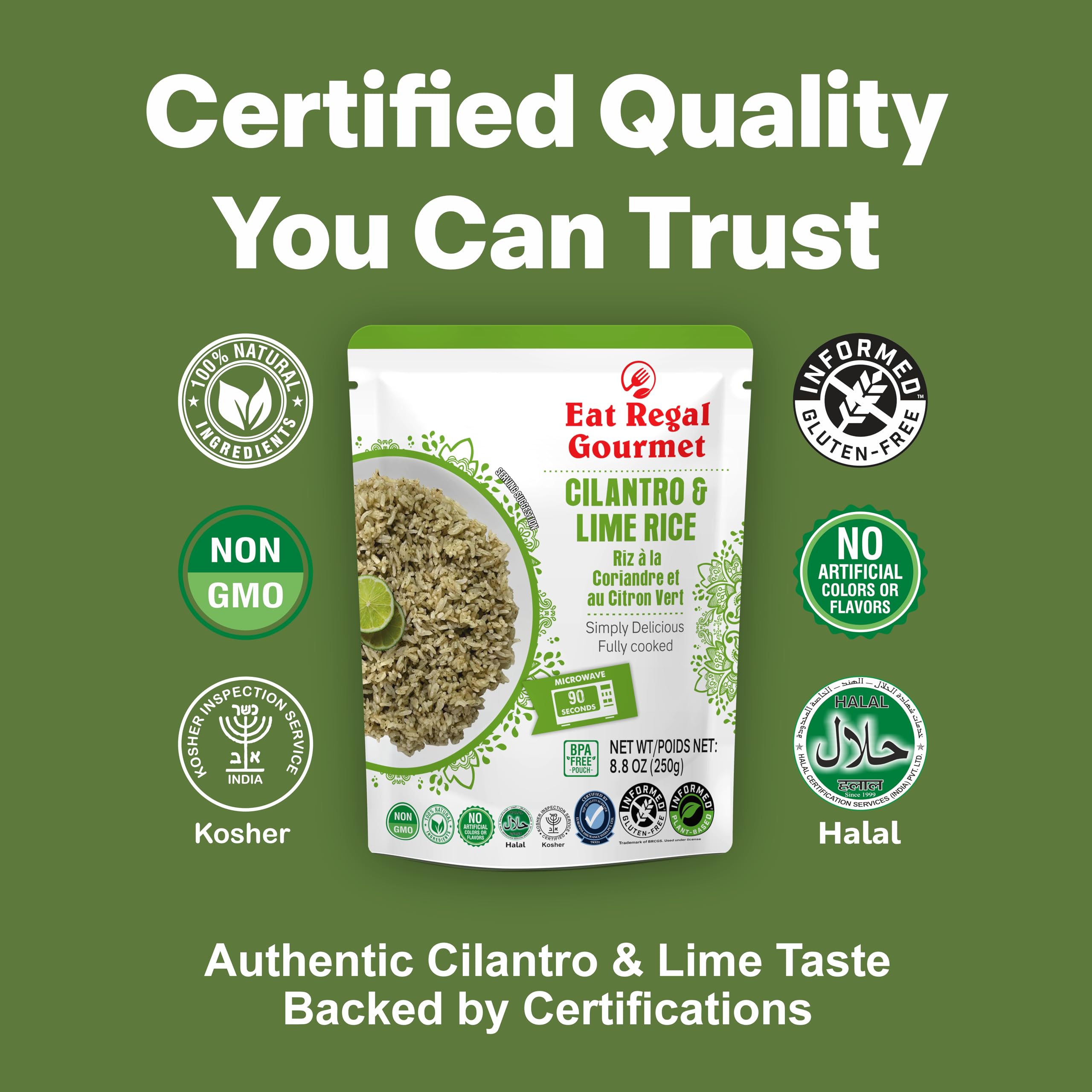 Eat Regal gluten-free, kosher, halal rice for inclusive meals.