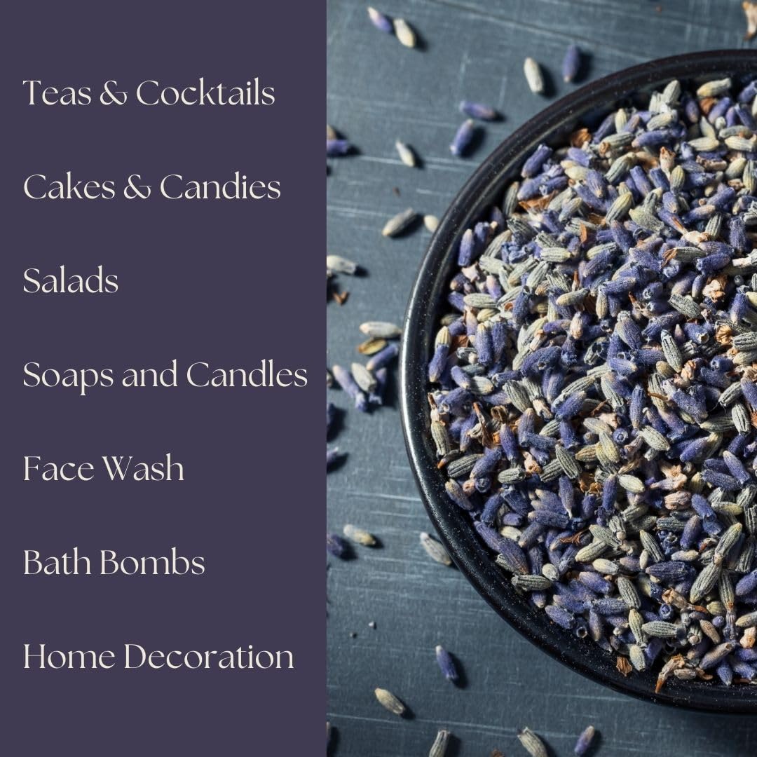 Dried lavender flowers from Eat Well for cooking and subtle floral notes.