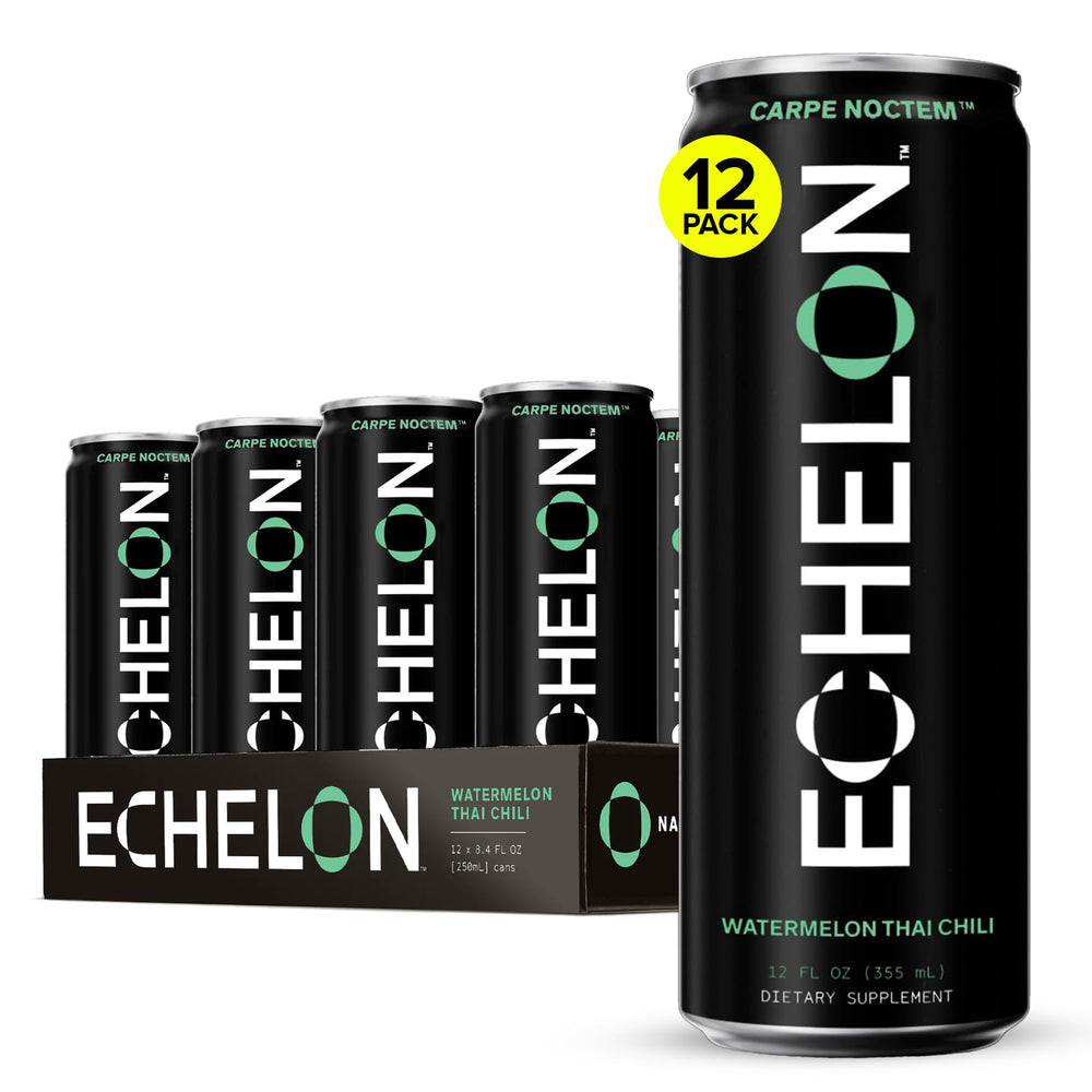 Echelon Watermelon Thai Chili can front view highlights sustained energy for workouts.