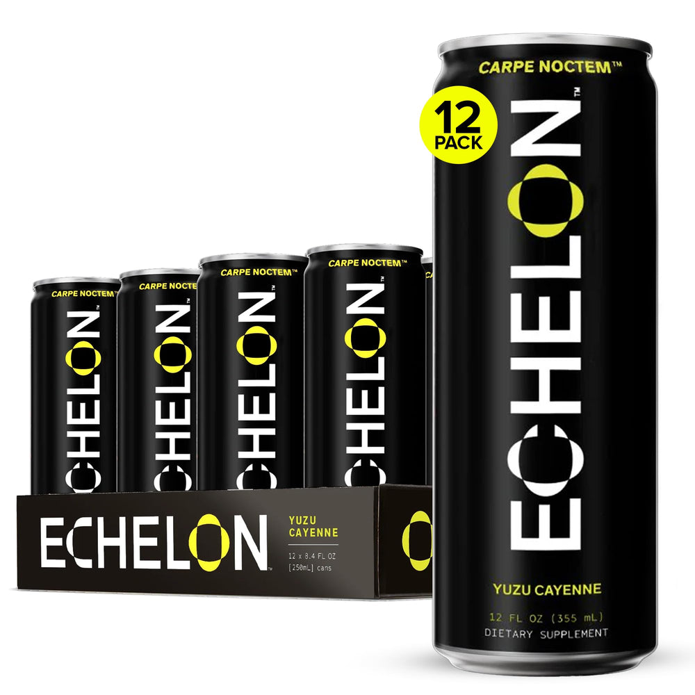 Echelon Yuzu Cayenne can front delivers bold flavor and sustained energy