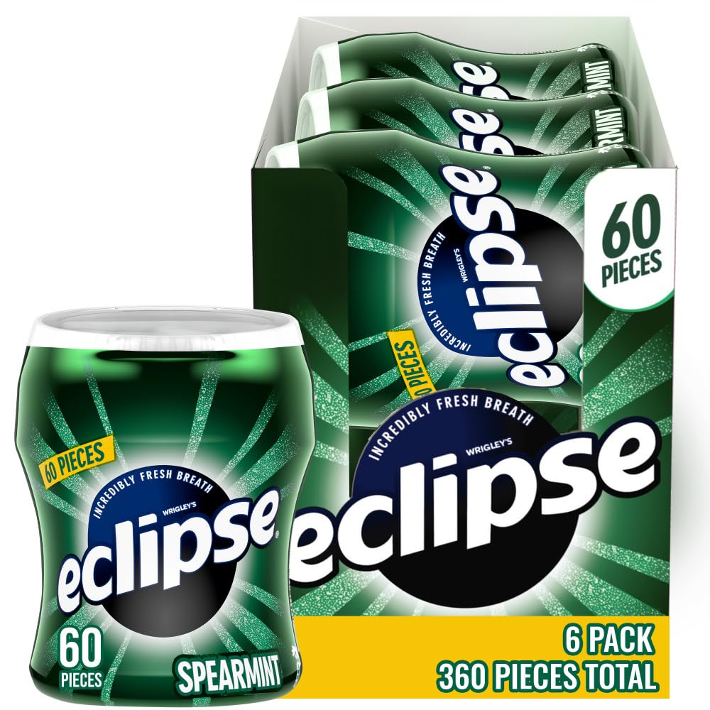 Eclipse Spearmint gum bulk pack promoting long-lasting fresh breath on the go