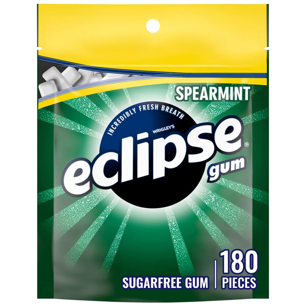 Eclipse spearmint gum bulk pack shown for sharing and on-the-go freshness.