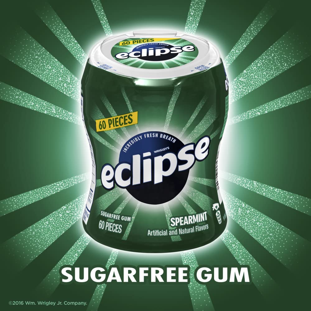 Eclipse Spearmint gum packaging for everyday breath confidence