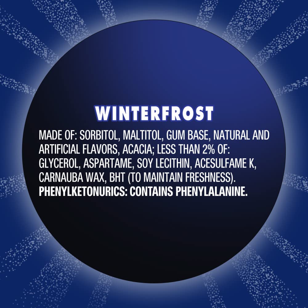 In-car refresh with Eclipse Winterfrost gum during drives.