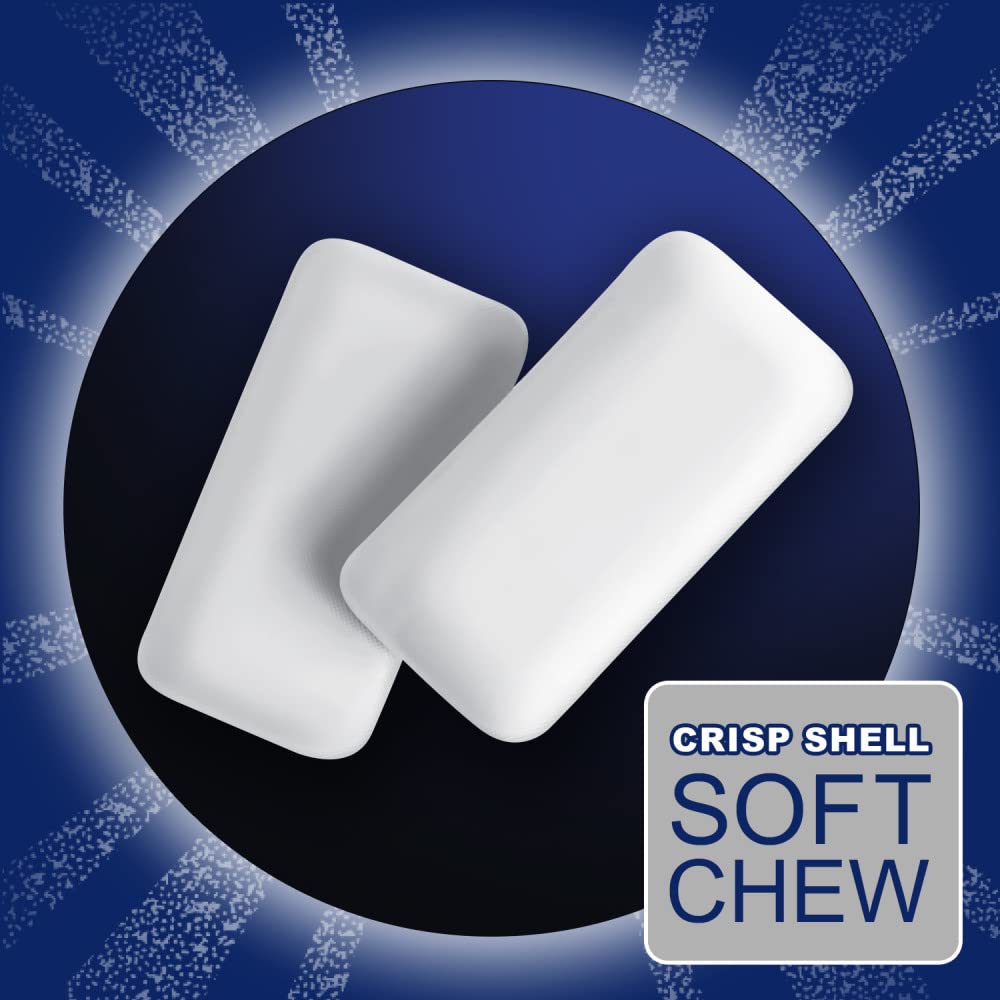 Sugar-free label on Eclipse Winterfrost gum packaging.
