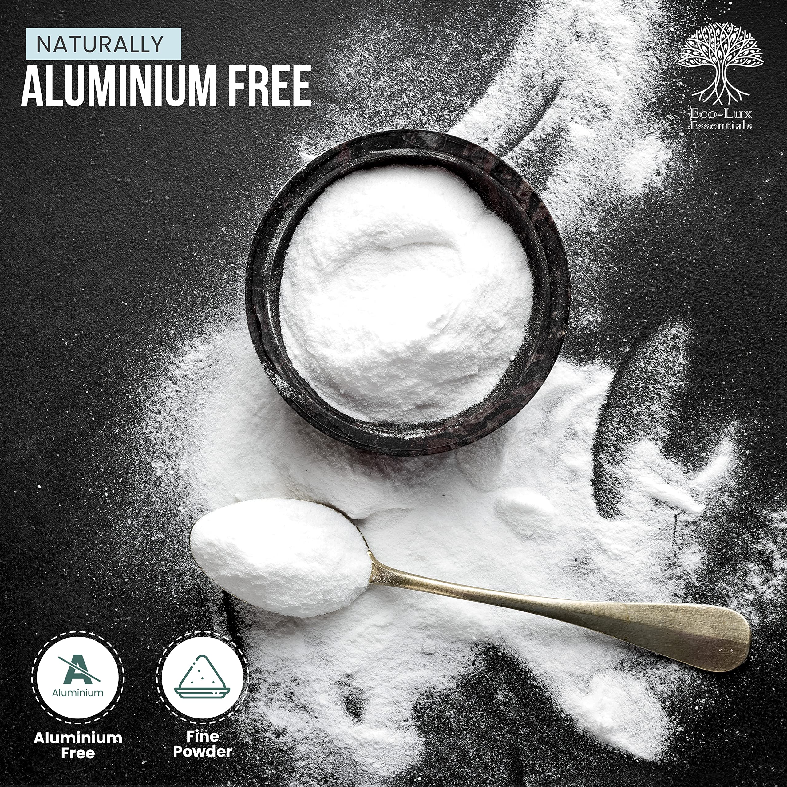 Baking soda for cooking demonstrates smooth mixing and rise