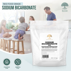 Close-up of fine baking soda granules for even texture and flow