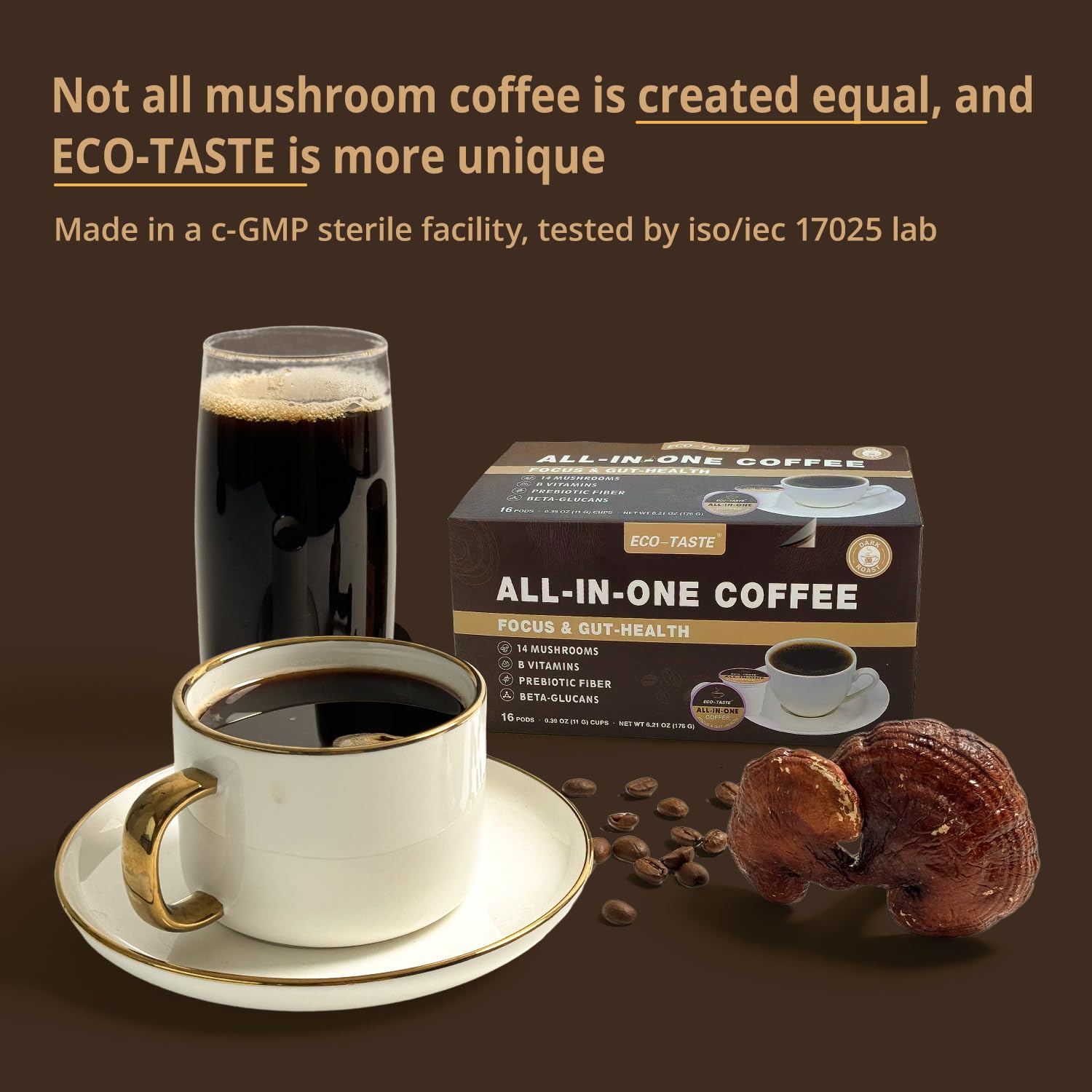 Eco-Taste lab-tested badge image signals strict quality control.